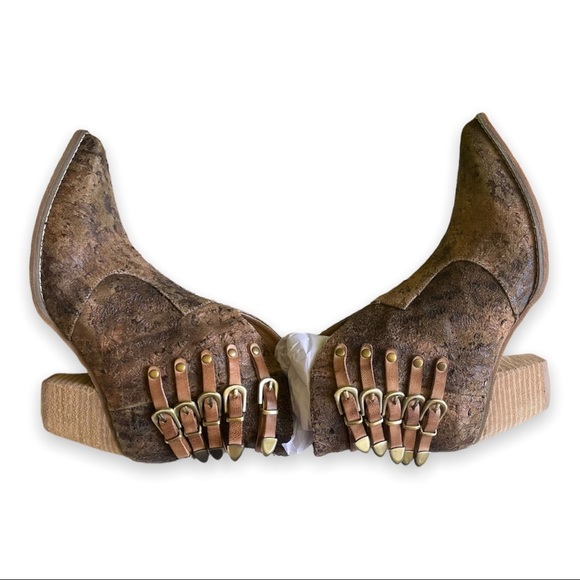 Antelope Western Boots Haddi Q25 Stacked Heel Unique Low Bootie Size 8 - Picture 4 of 8